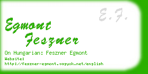 egmont feszner business card